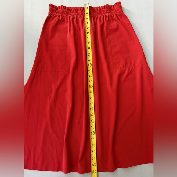 Athleta Savannah Skirt Midi Skirt Currant Red size Medium - Picture 10 of 16